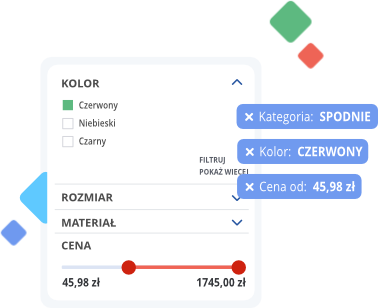 Dynamiczne filtrowanie produktów